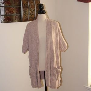 Barefoot Dreams Cozychic Lite, short sleeve cardigan sweater......